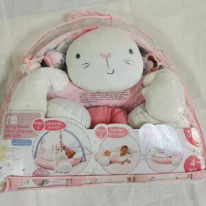 Tapis en peluche lapin rose