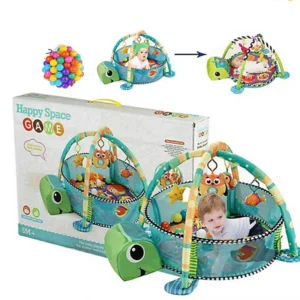 Tapis d’Éveil Bébé 3-en-1 Tortue