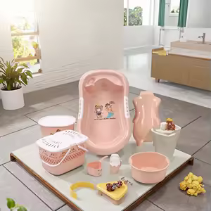 Baignoire Bébé 8-en-1 avec Accessoires