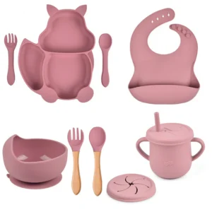 Set de Repas Bébé en Silicone