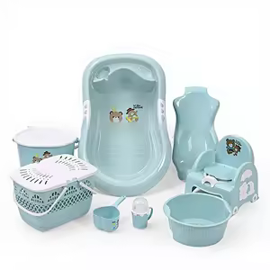 Baignoire Bébé 8-en-1 avec Accessoires