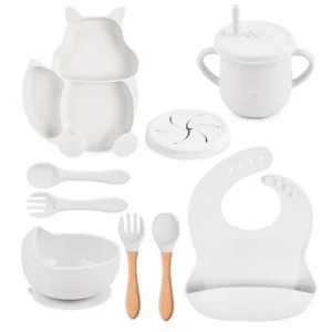 Set de Repas Bébé en Silicone