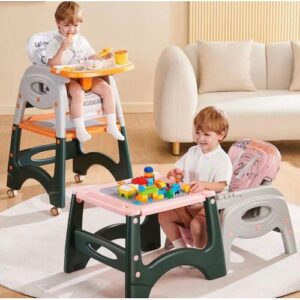 Chaise Haute Évolutive 3-en-1 pour Bébé