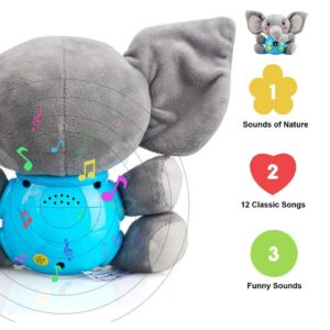 Peluche Éléphant Musicale pour Bébé