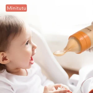 Cuillère d’alimentation Minitutu en silicone